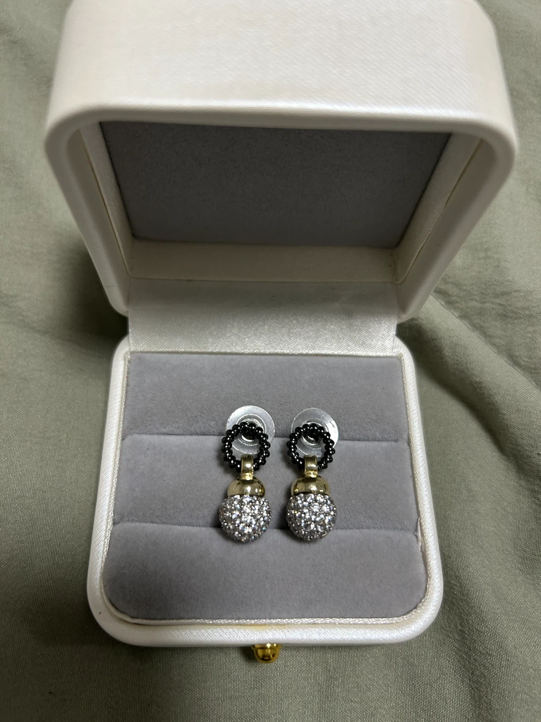 Sparkly Ball Drop Earrings