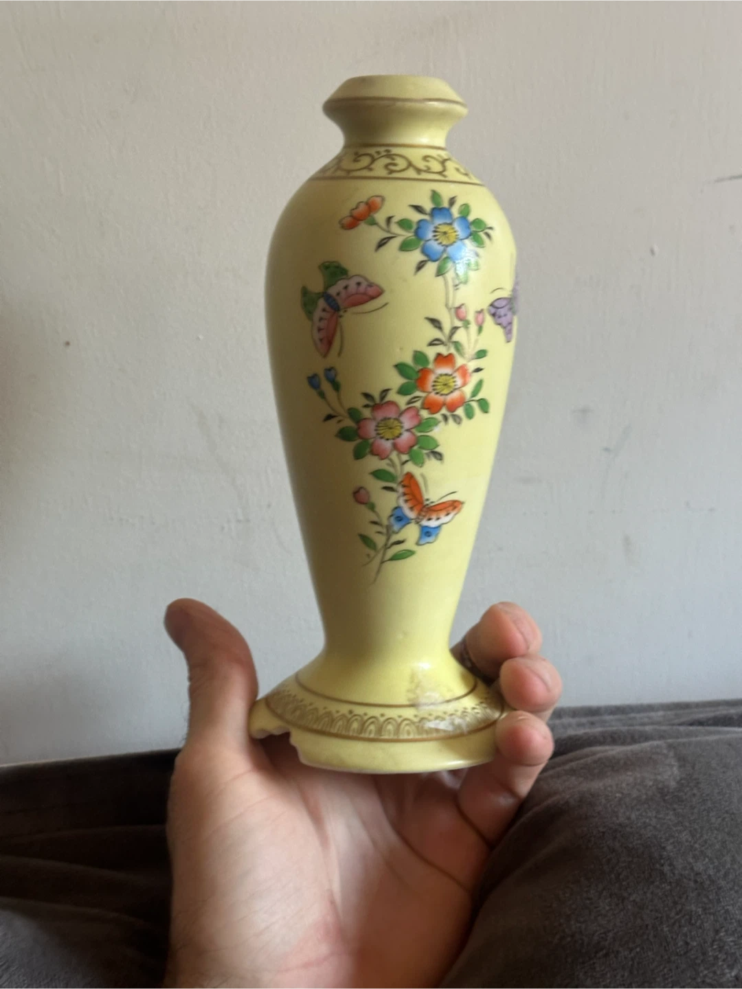 Vintage Japanese ceramic lamp base
