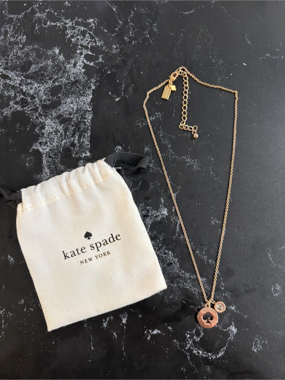 Kate Spade Necklace with Spade Pendant