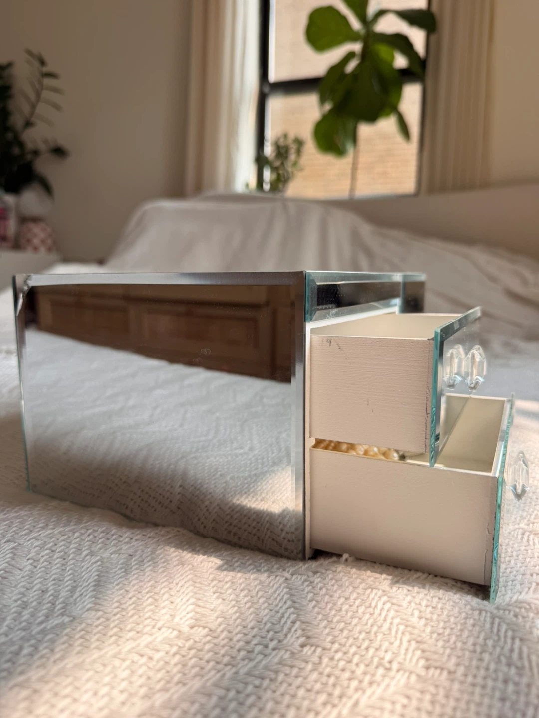 Mirrored Vanity Organizer with 2 Drawers - photo 5