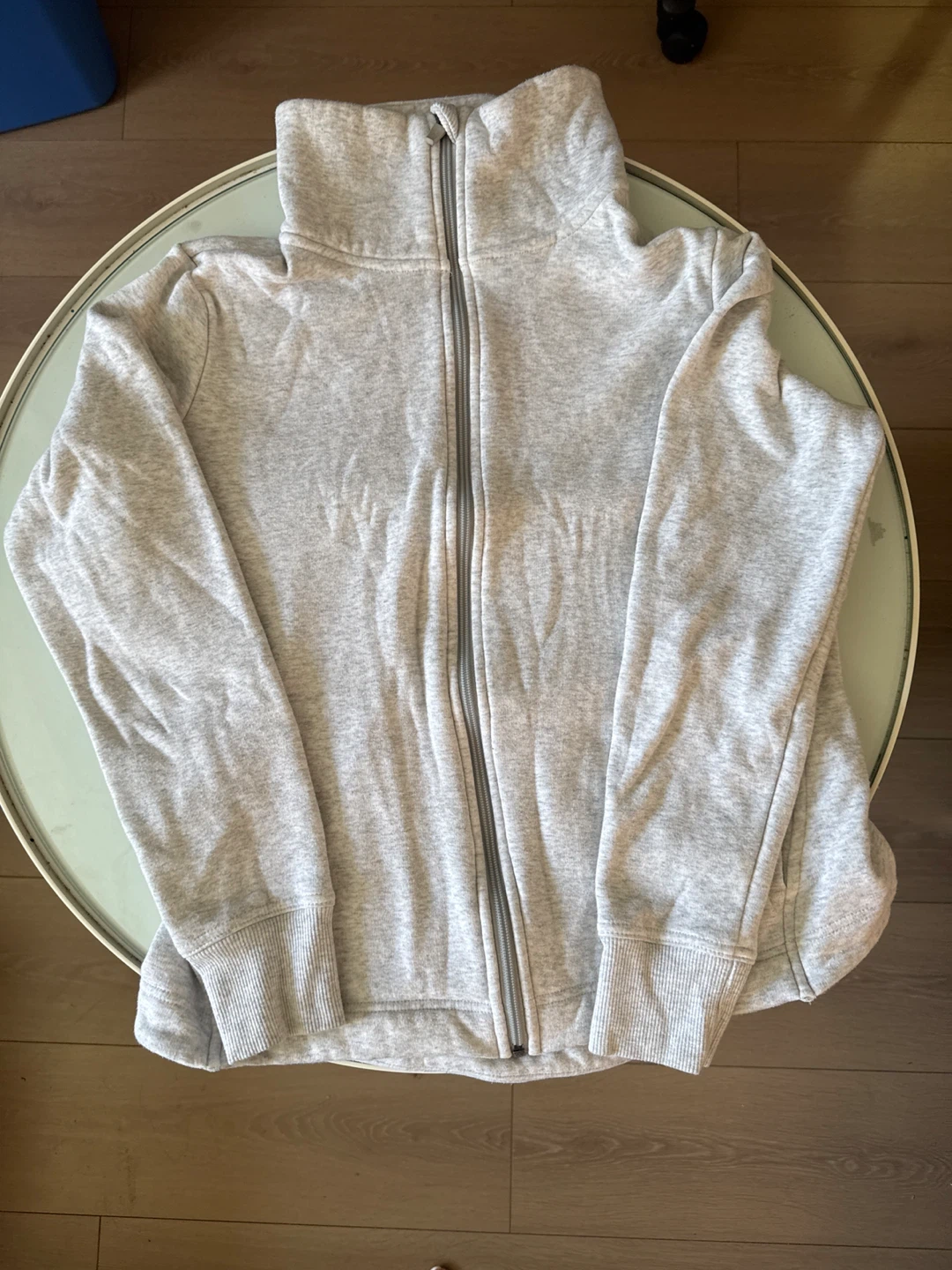 Grey Zip-Up Hoodie