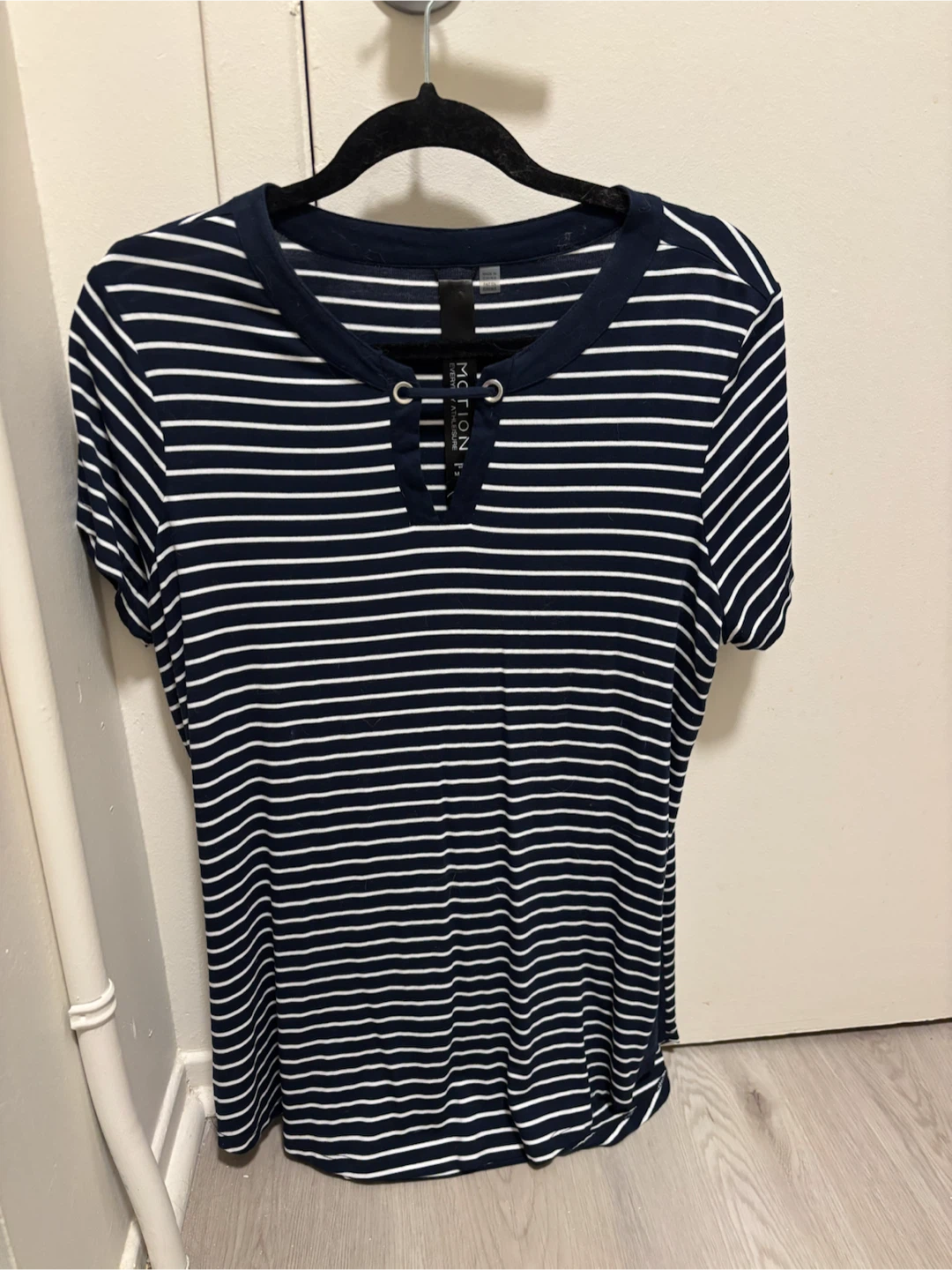 Navy and white striped t-shirt - photo 2