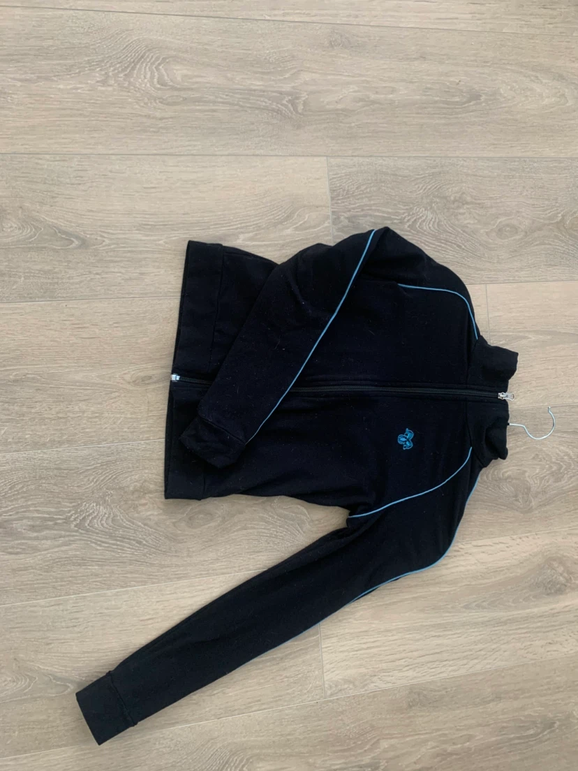 Black Zip-Up Track Jacket