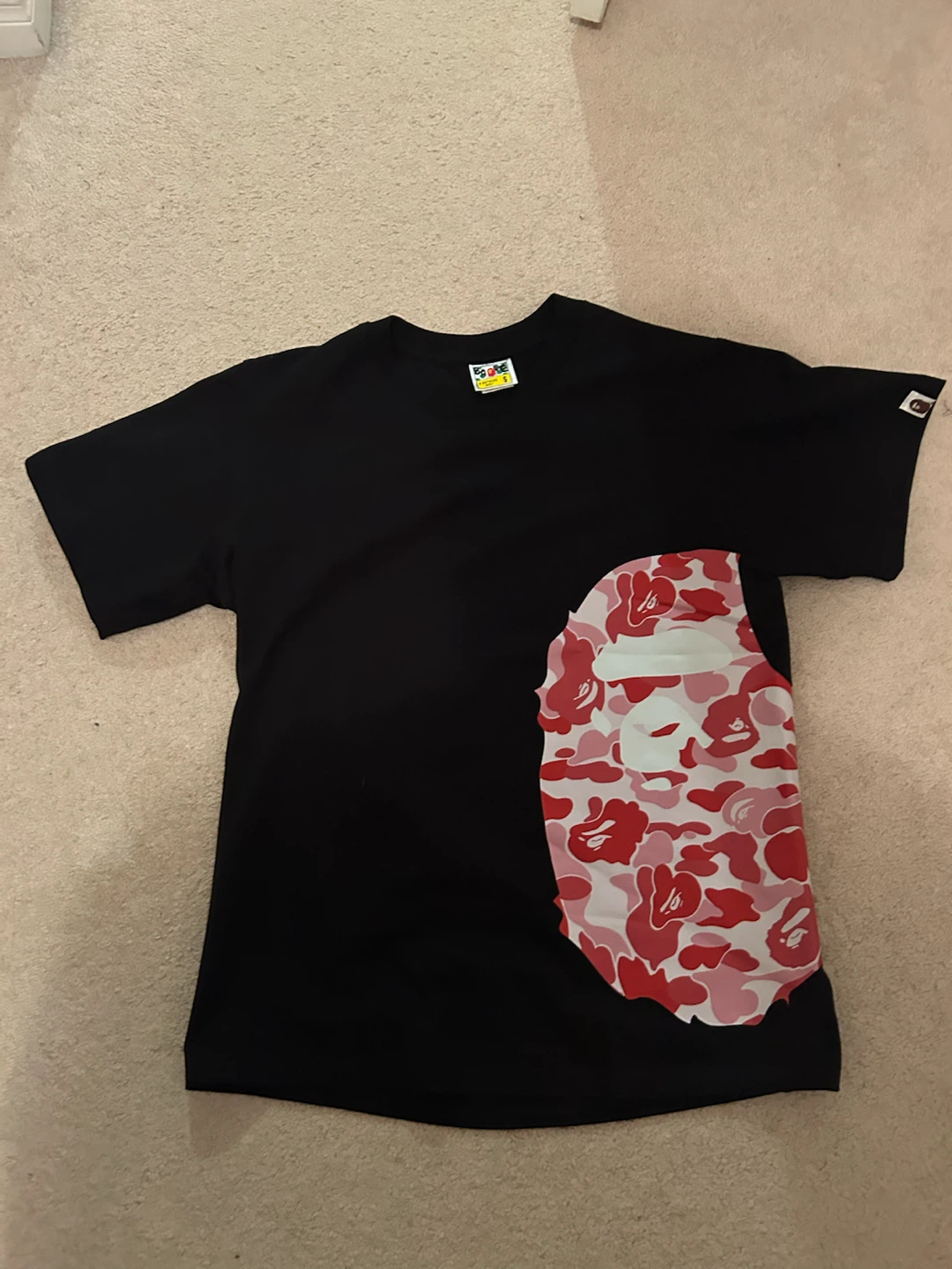 bape tee and essentials pants