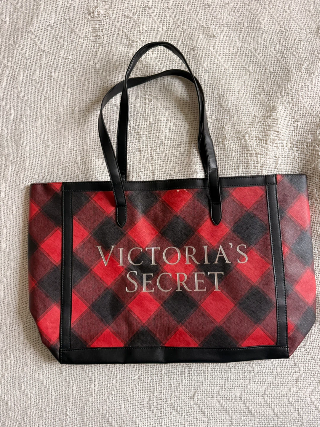 Victoria's Secret Plaid Tote Bag