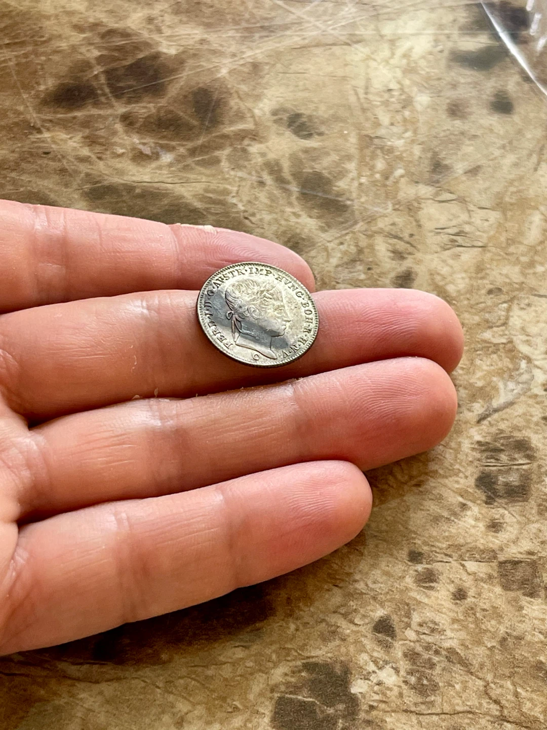 Austrian 5 Kreuzer Coin 1840 - photo 4