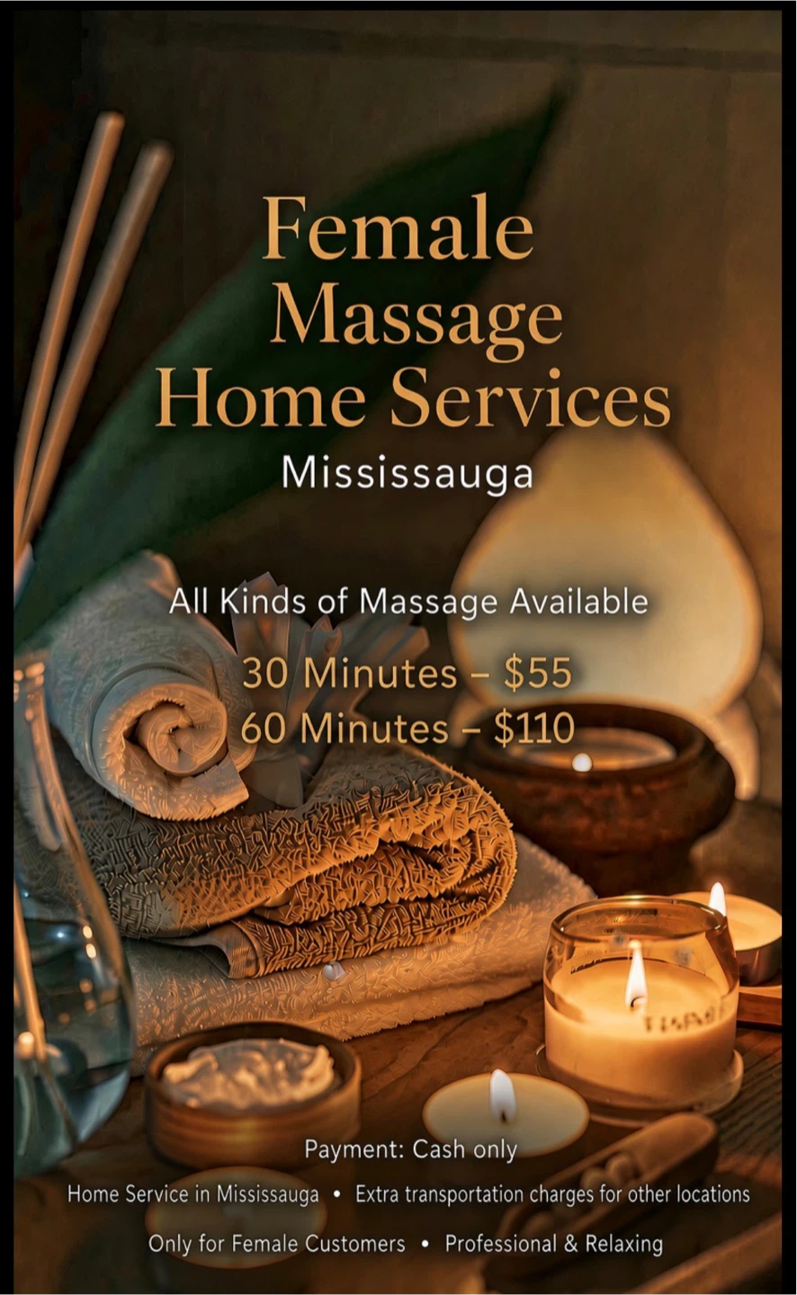 For Female only Massage Home Services in Mississauga