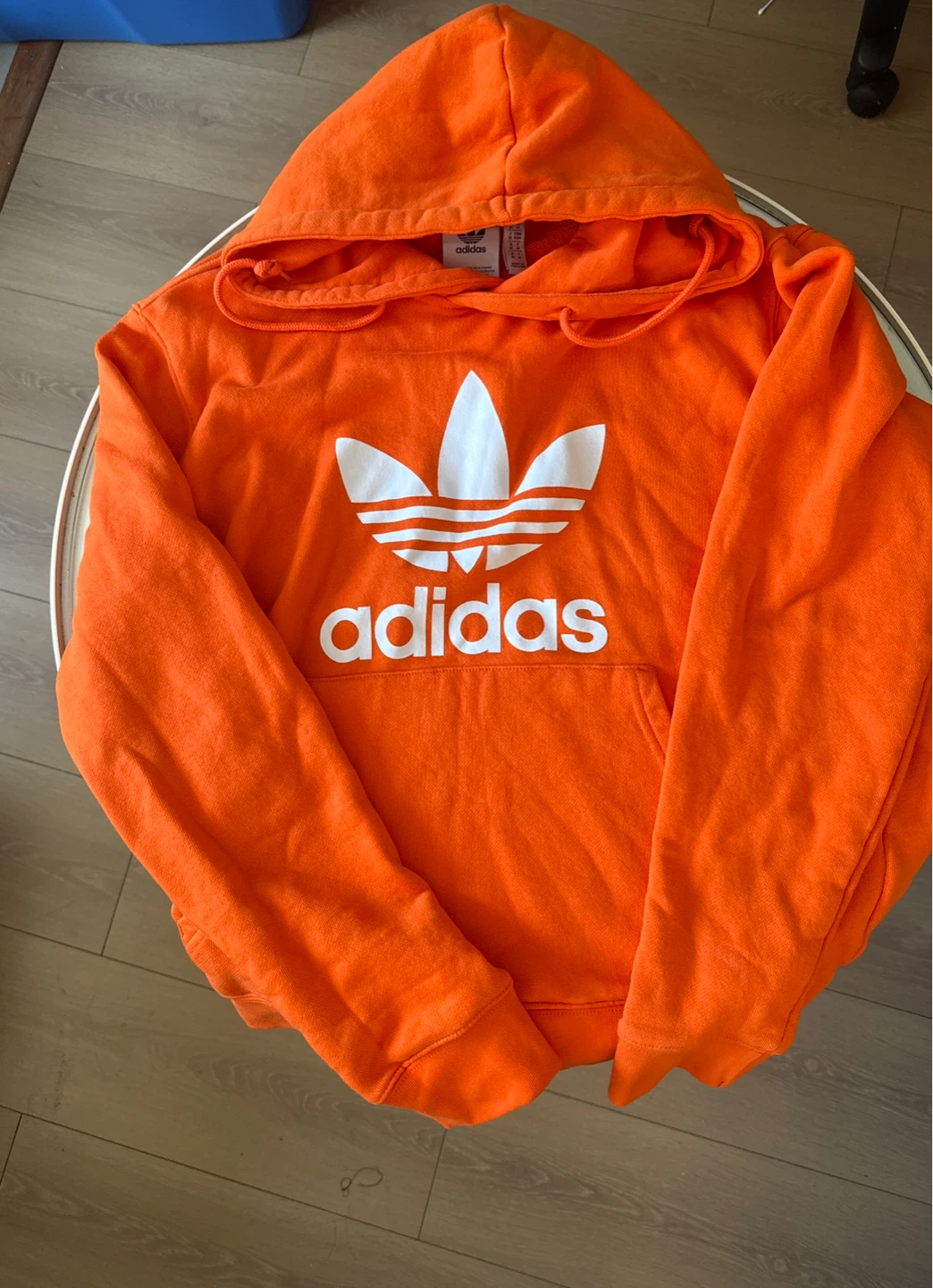 Adidas Orange Trefoil Hoodie