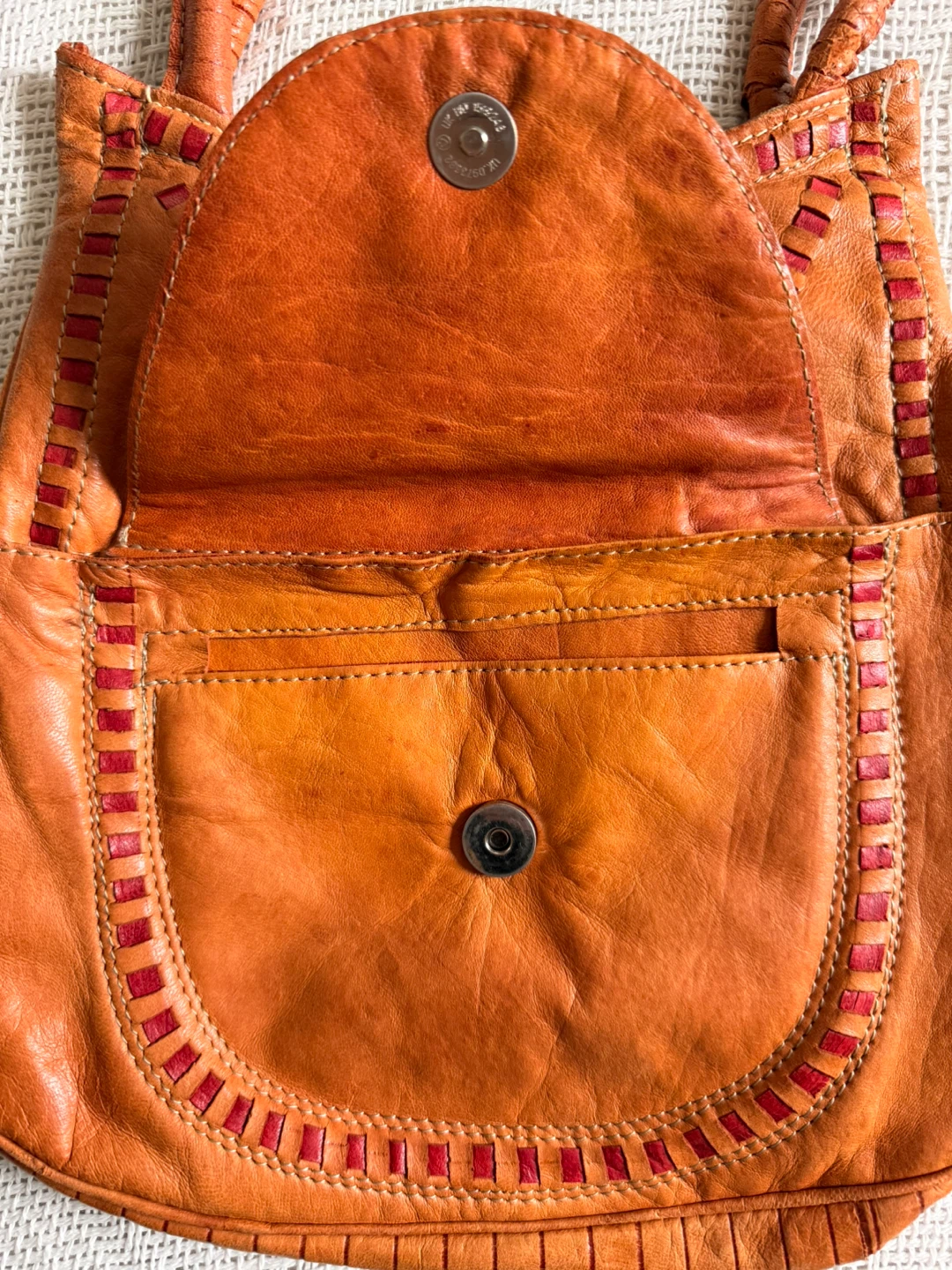 Vintage Brown Leather Crossbody Bag - photo 3