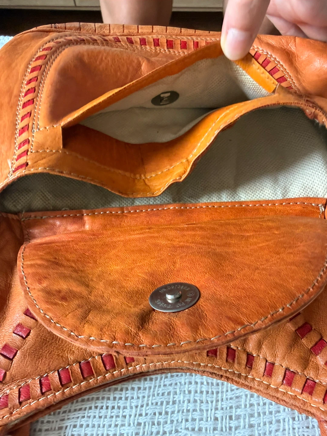 Vintage Brown Leather Crossbody Bag - photo 4