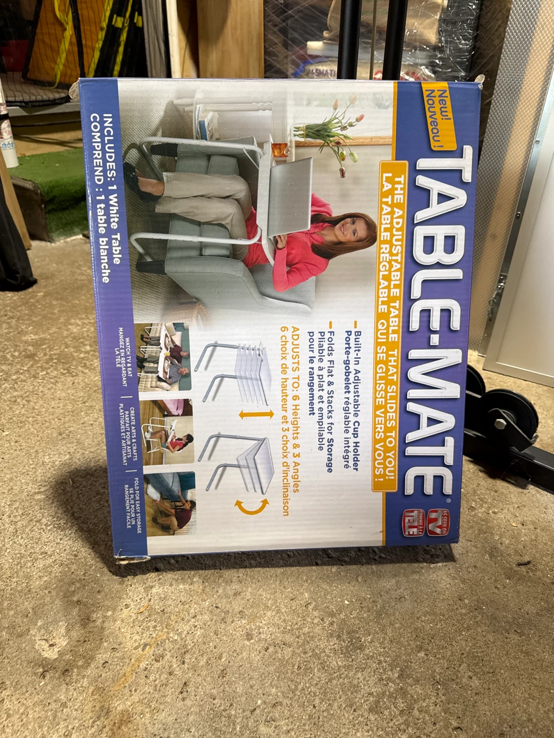 Table-Mate Adjustable Table - White