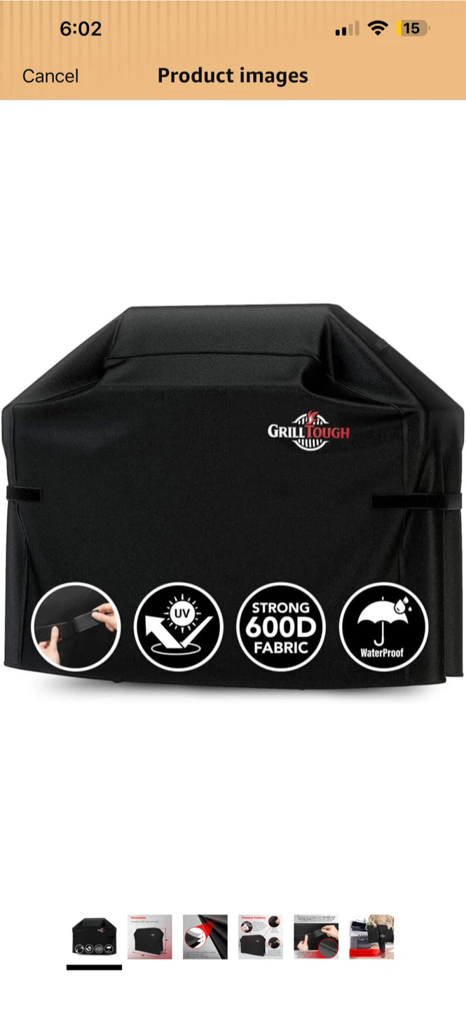 NEW GrillTough Heavy Duty BBQ Grill Cover - photo 3