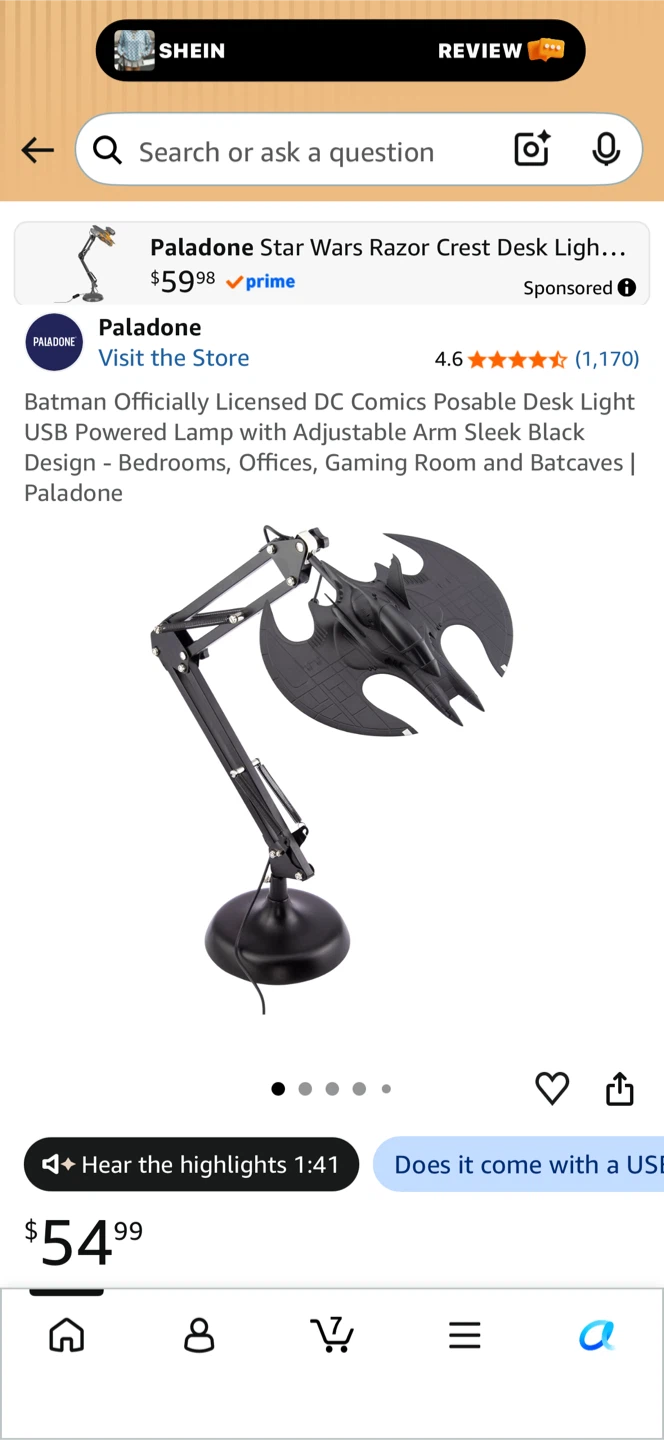 Batman desk lamp - photo 3
