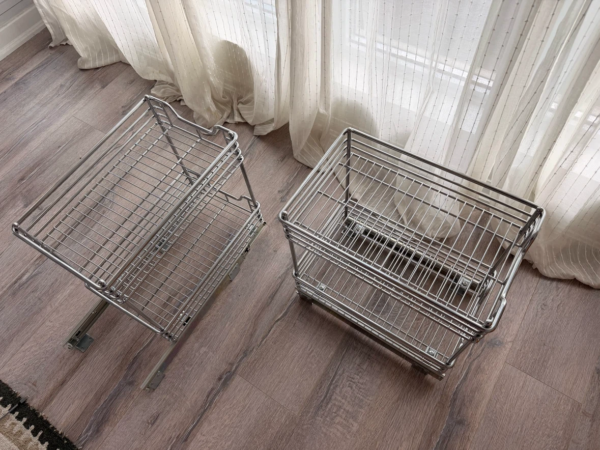 2 Tier Pull Out Wire Basket Shelving - photo 3