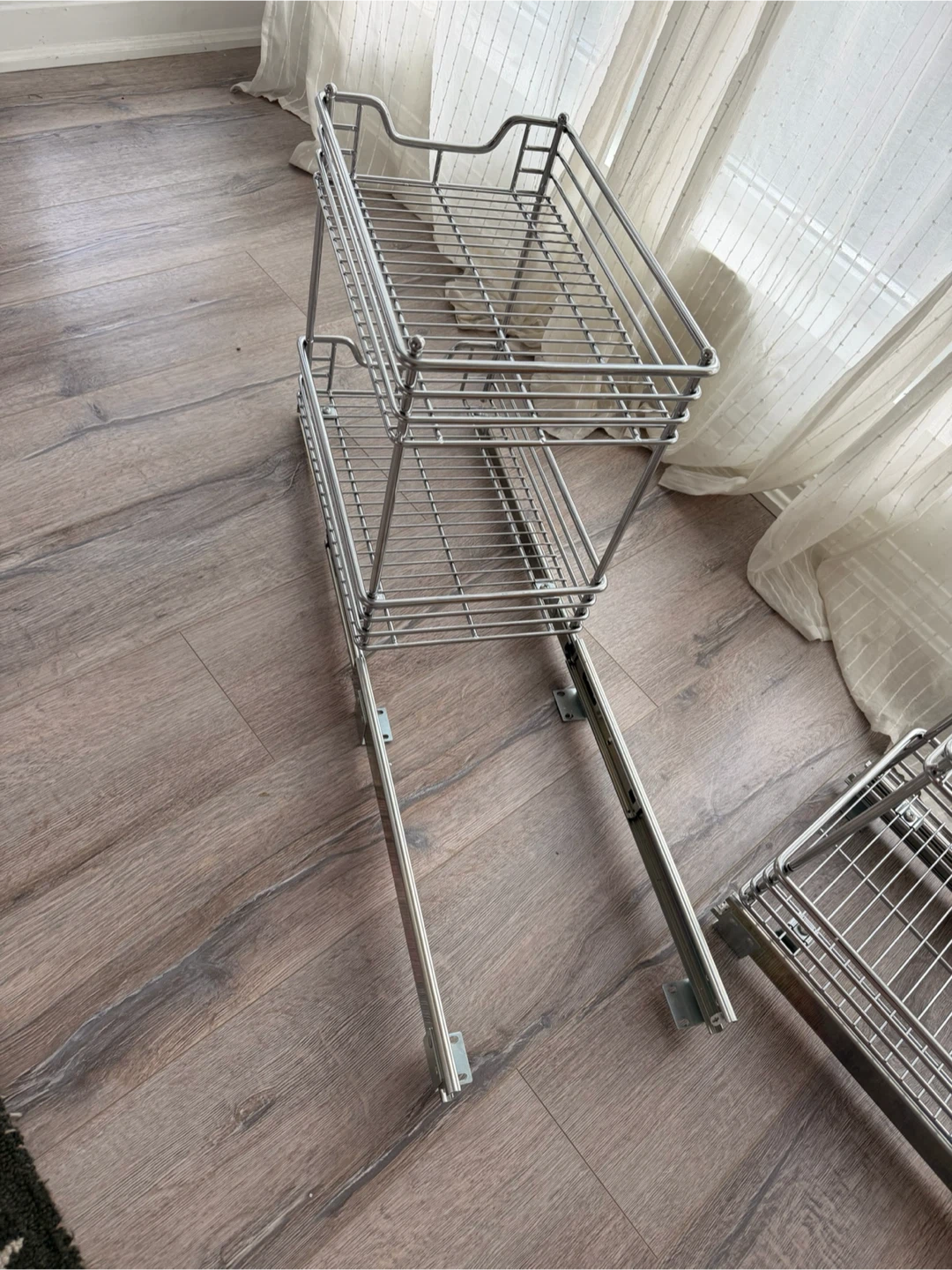 2 Tier Pull Out Wire Basket Shelving - photo 5