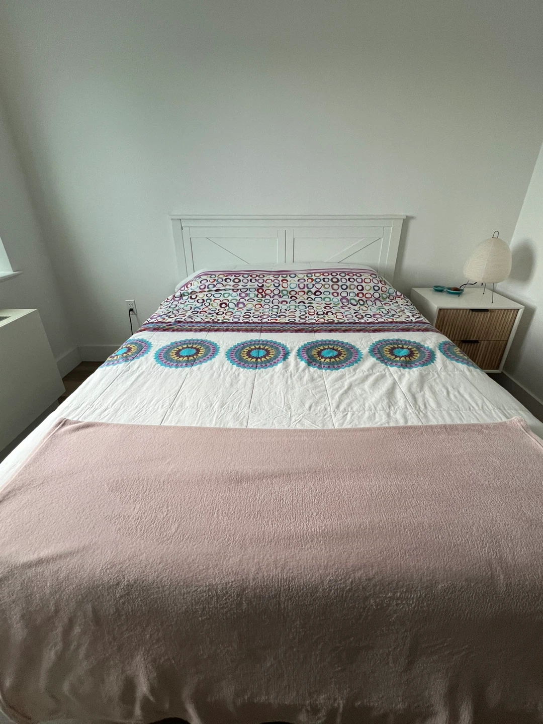 Adjustable base bed+ headboard