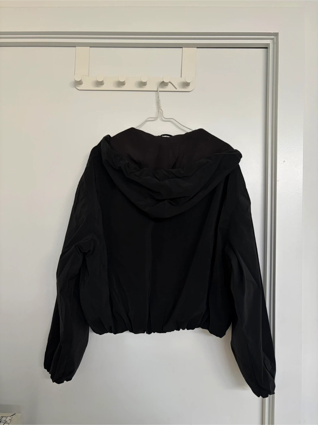 ZARA Black Zip-Up Hooded Jacket - Size S - photo 3
