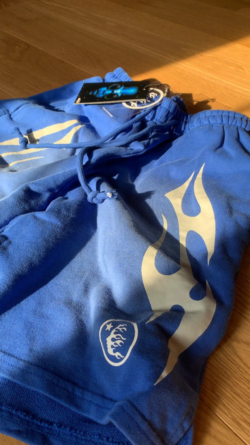 Hellstar Blue Flame Shorts - photo 2