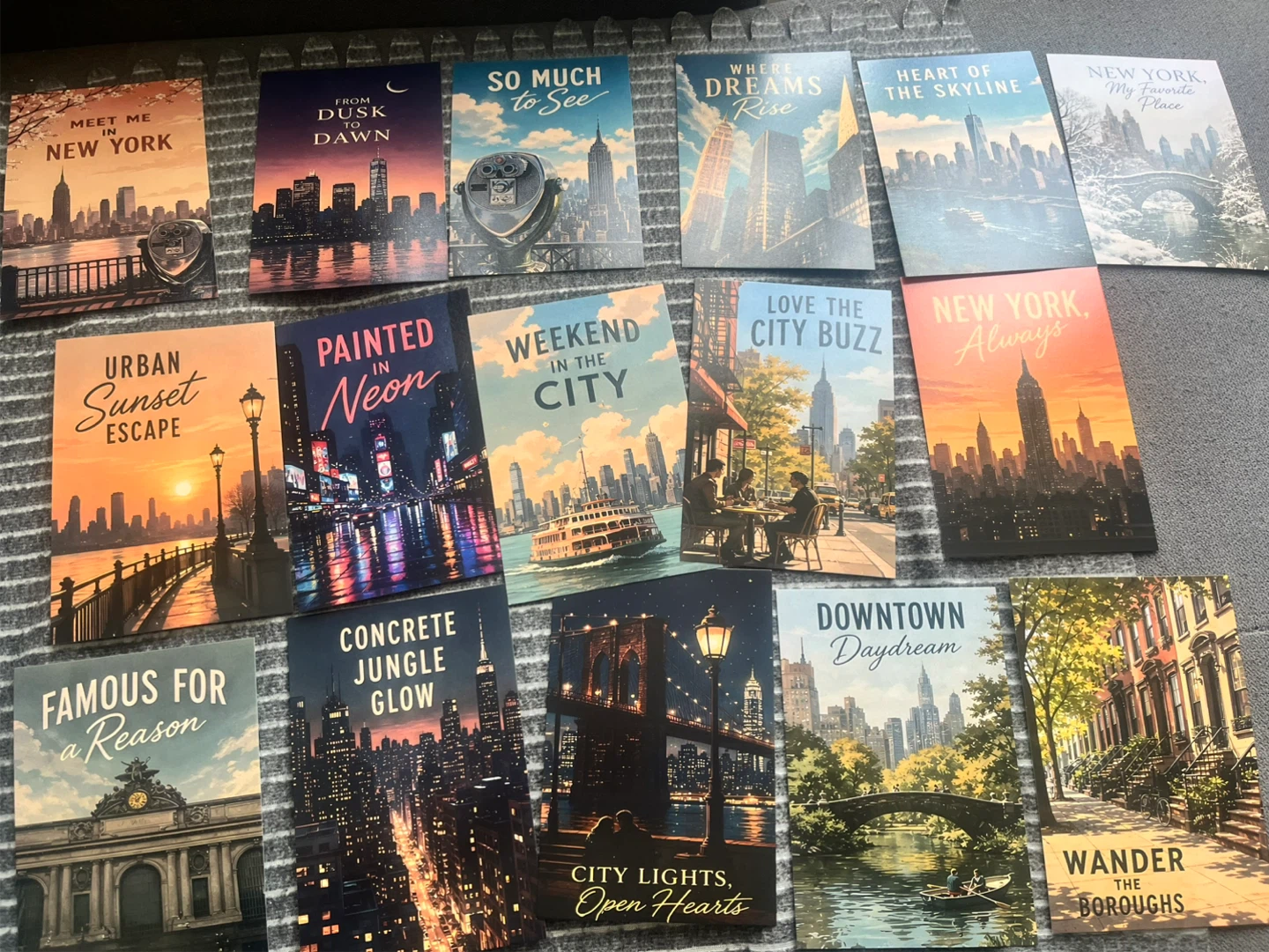 New York Themed Postcards