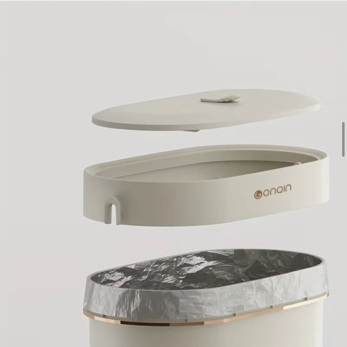 9L White Trash Can - photo 3