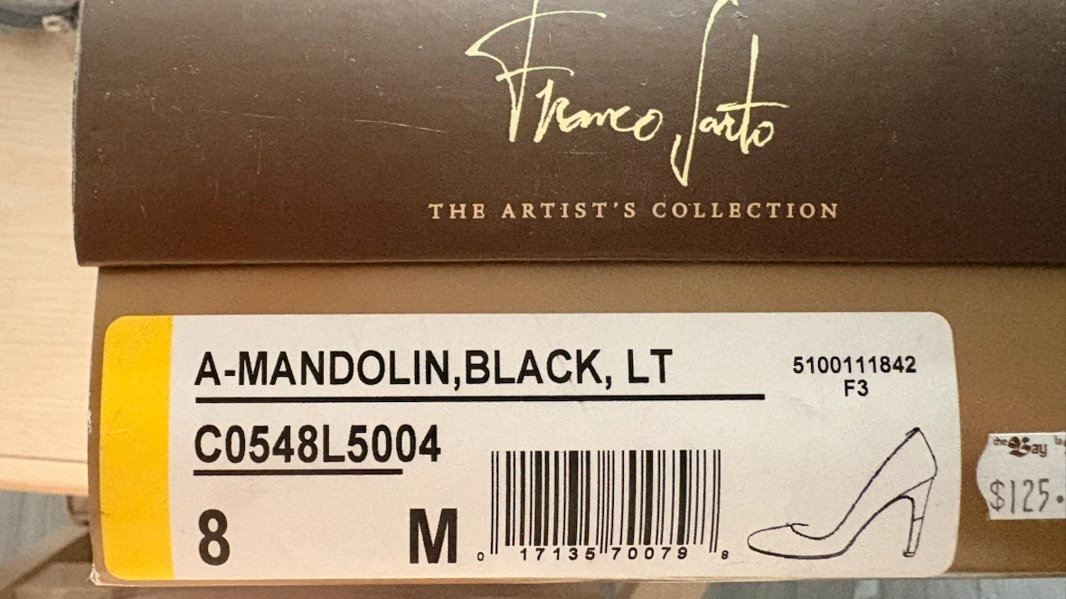 Franco Sarto "The Artist's Collection" Black Pumps - Size 8 - photo 4