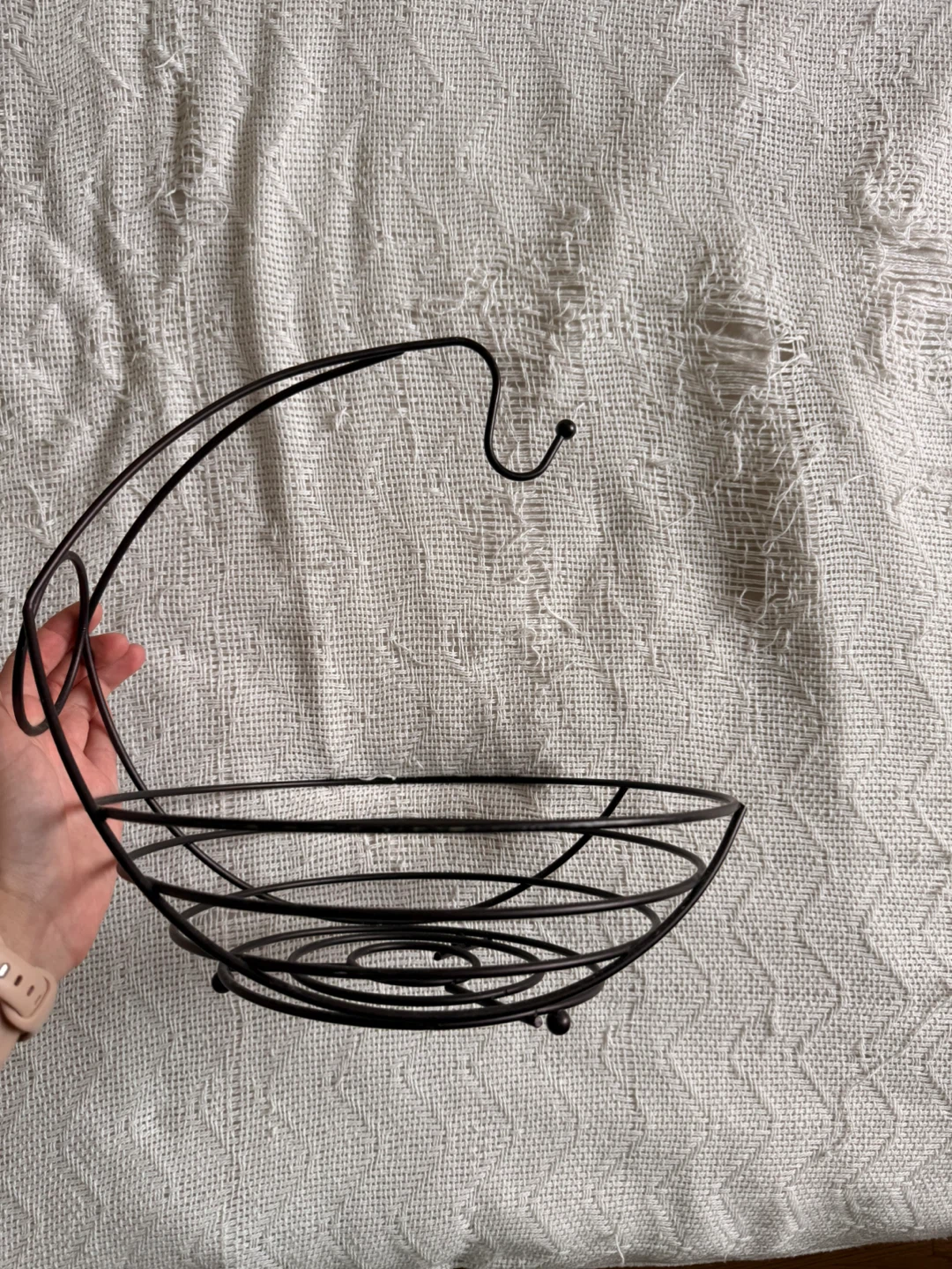 Black Wire Fruit Basket with Banana Hanger - photo 5