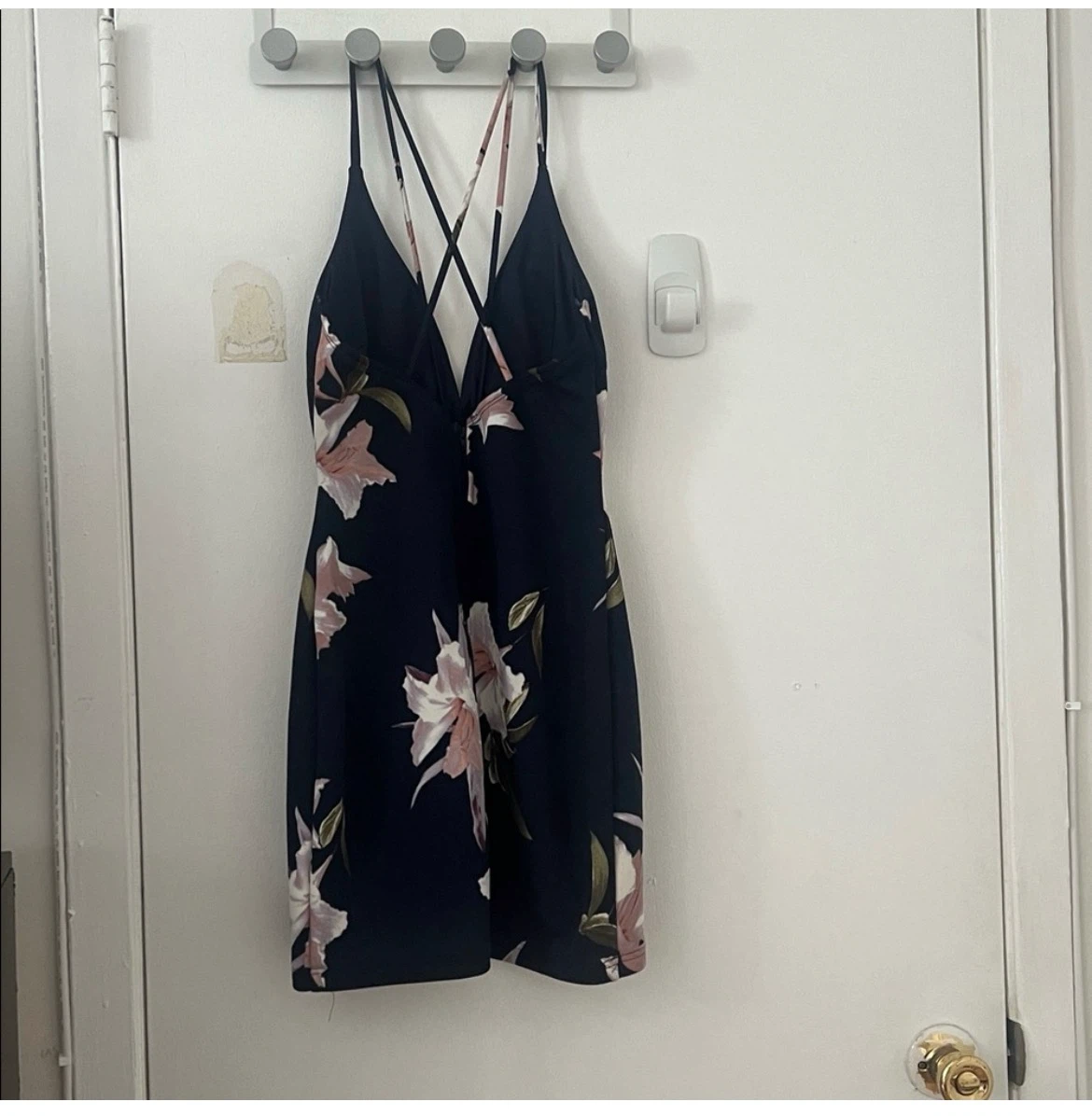 Navy Floral Cami Dress