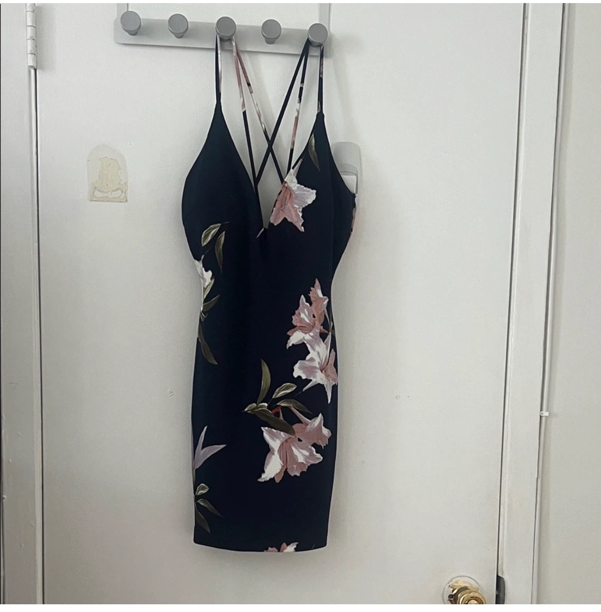 Navy Floral Cami Dress - photo 2