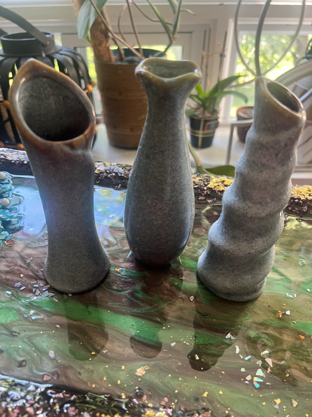 Set of 3 Ceramic Vases