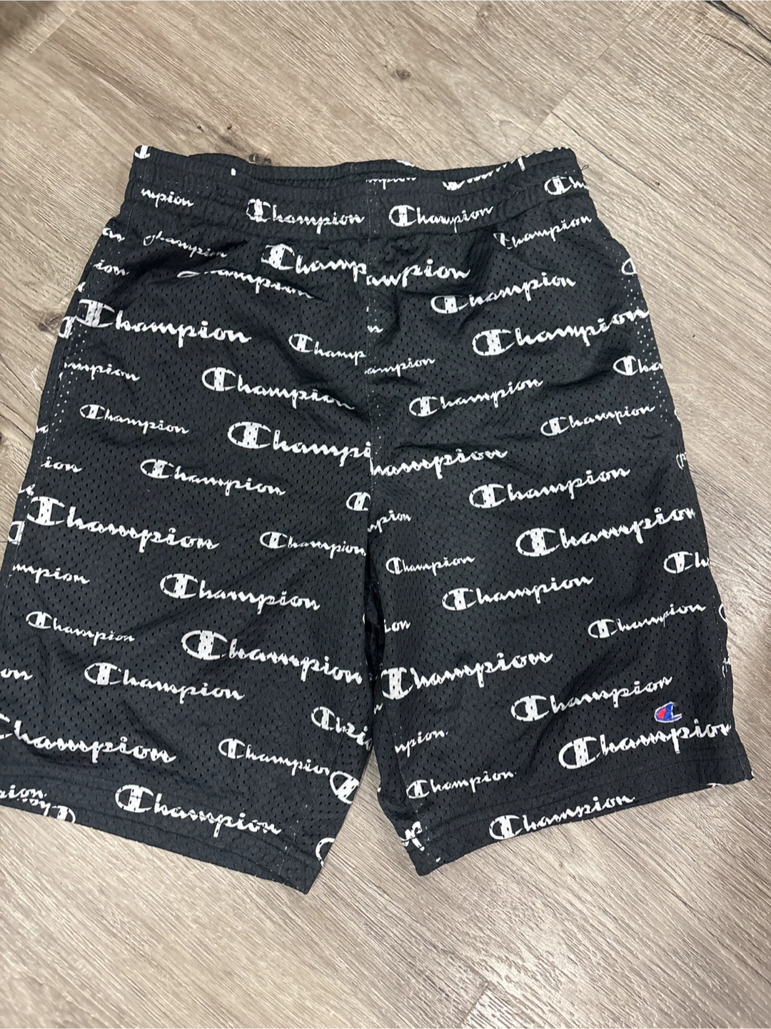 Champion All-Over Logo Mesh Shorts