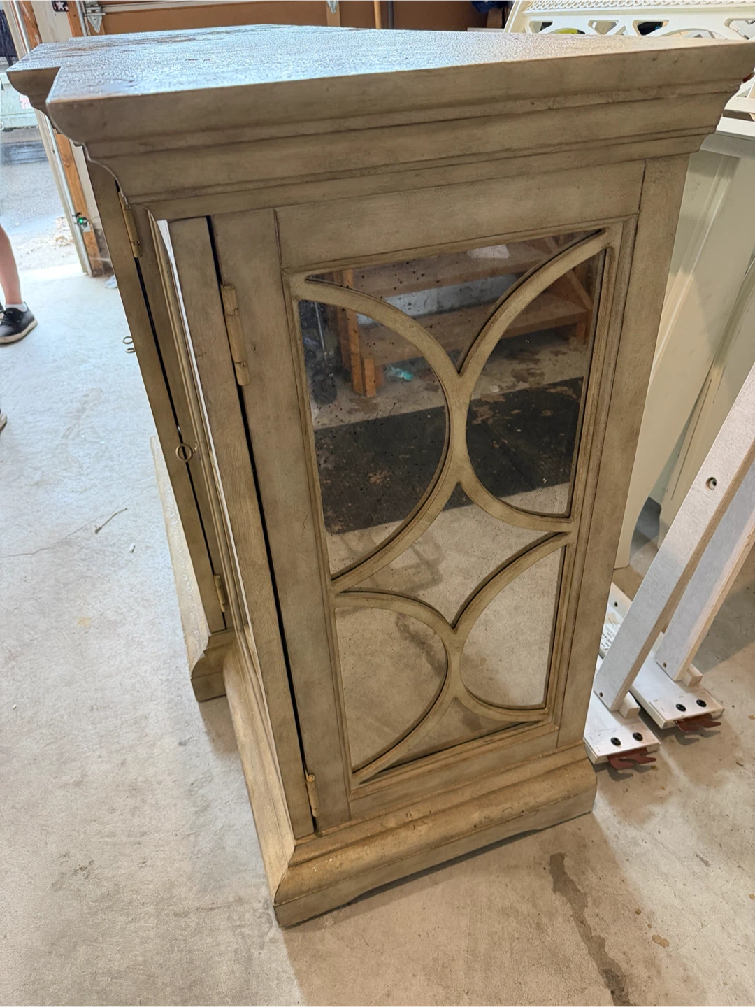 Mirrored Accent Cabinet with Storage - photo 2