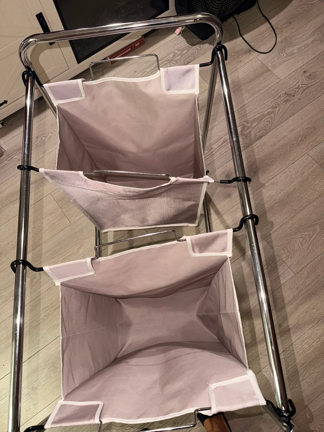 Dual Laundry Hamper with Wheels - photo 3
