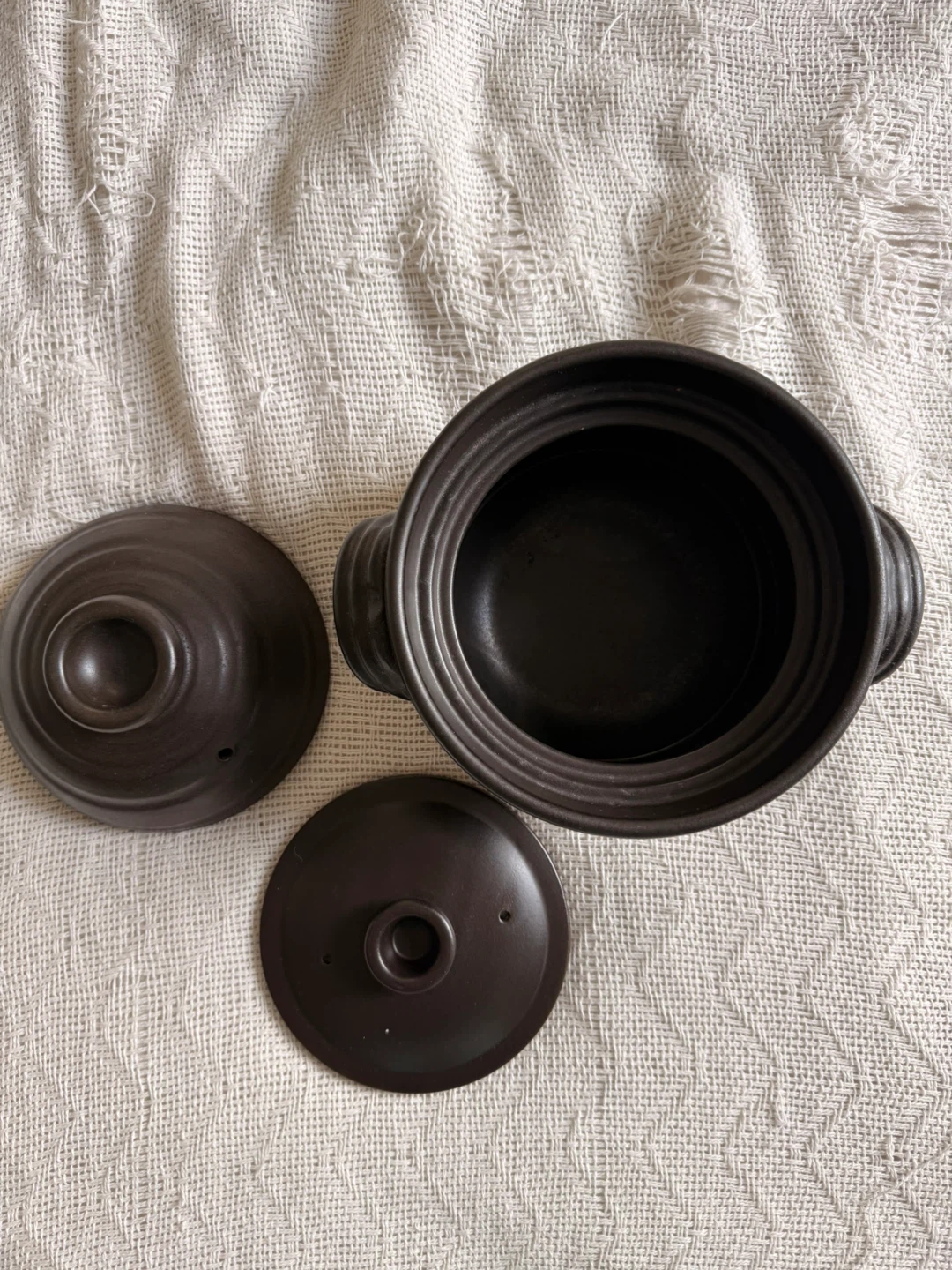 Rice Cooking Pot -Ceramic/Clay Double Lid - Japanese rice cooker - photo 3