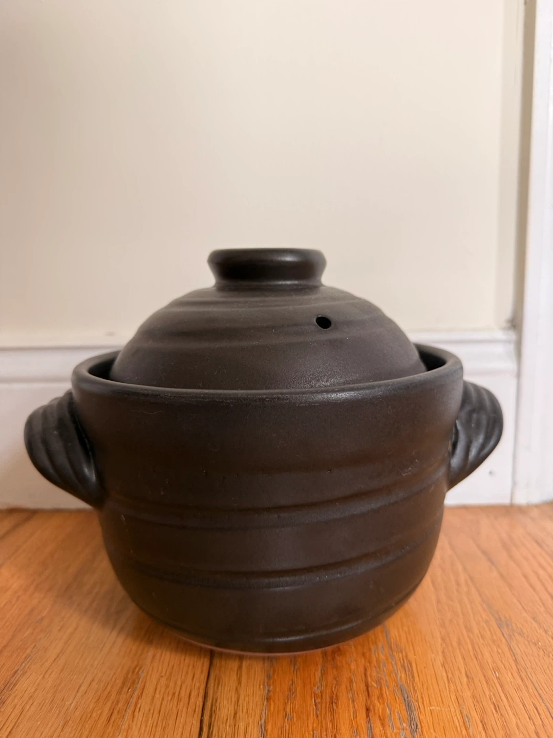 Rice Cooking Pot -Ceramic/Clay Double Lid - Japanese rice cooker