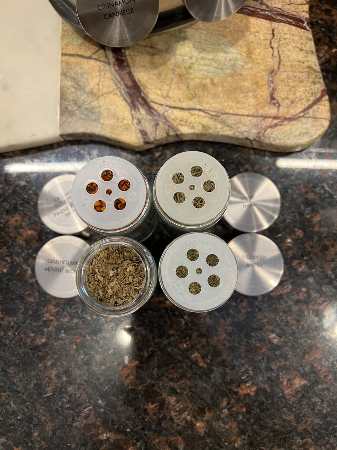 20-Jar Stainless Steel Rotating Spice Rack - photo 5