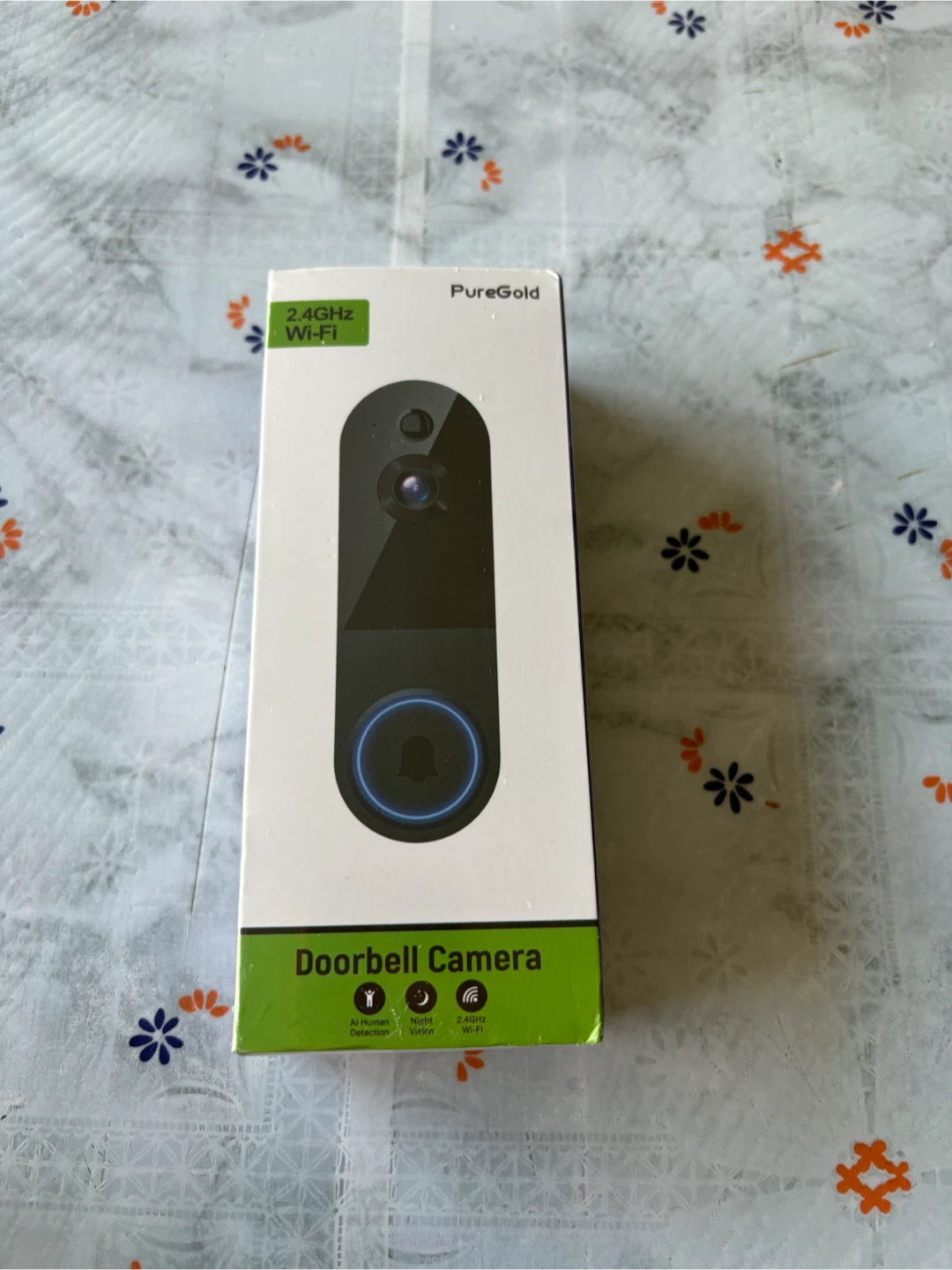 PureGold 1440P WiFi Smart Video Doorbell – Wireless Camera