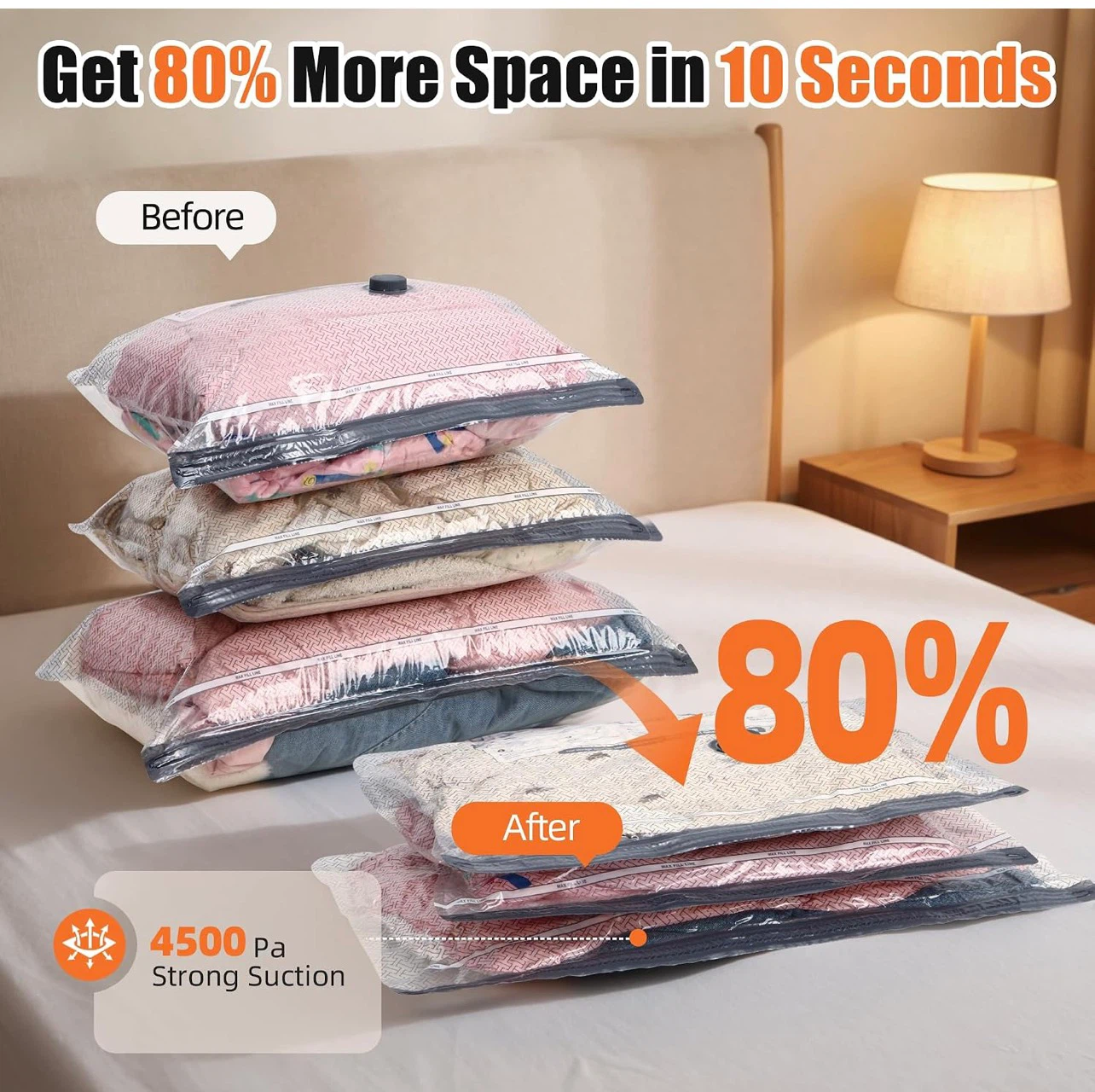 Rechargeable Cordless Electric Vacuum Pump & 15 Storage Bags - photo 4