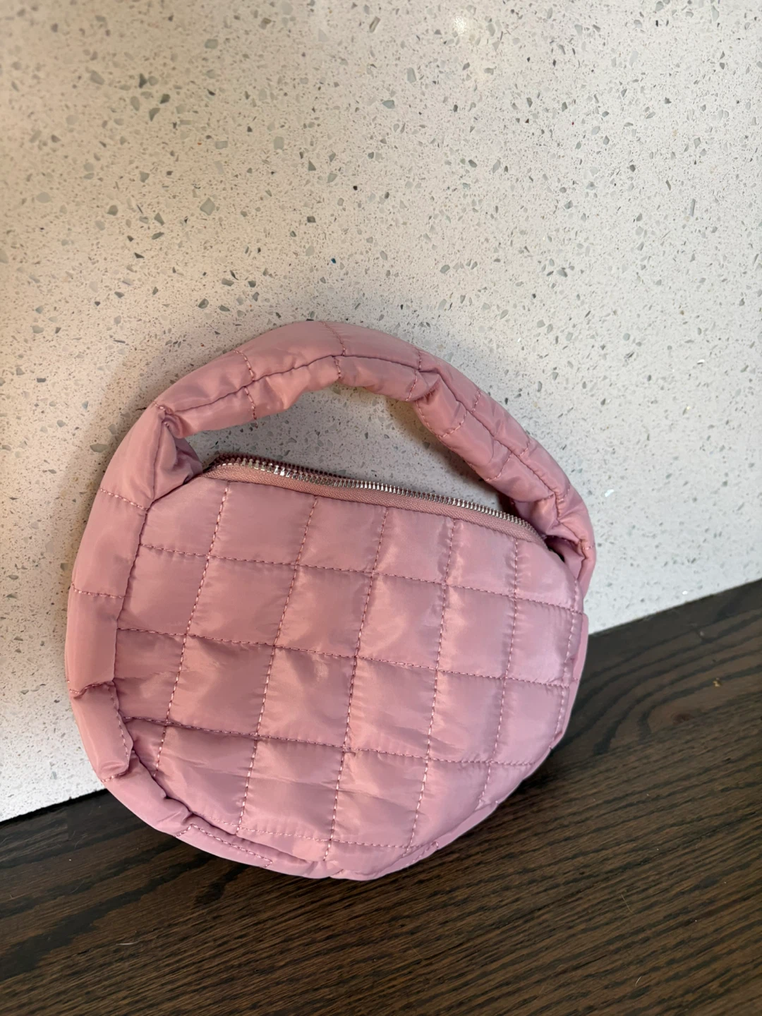 Pink Quilted Handbag