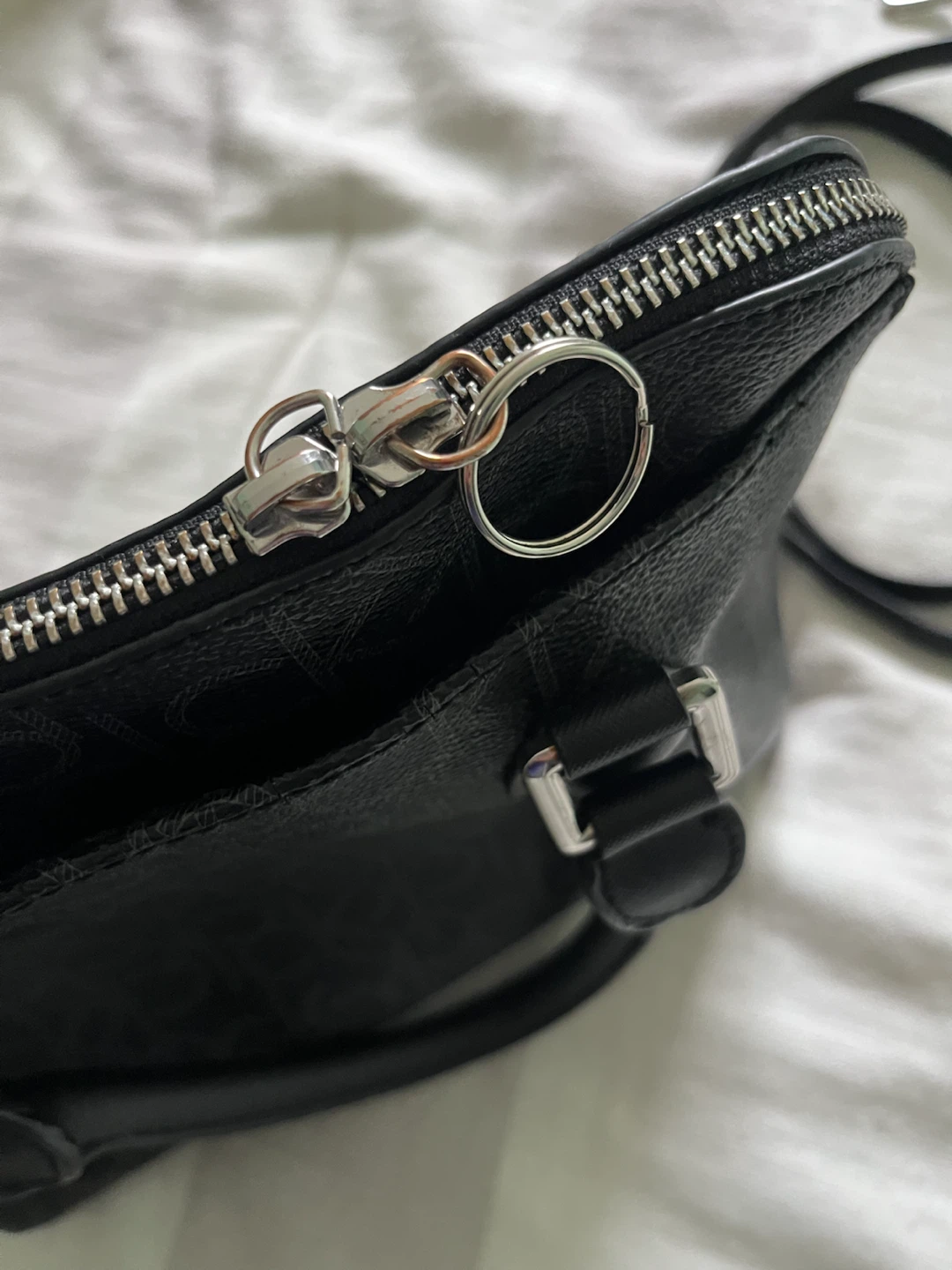 Calvin Klein Black Monogram Satchel Handbag - photo 4