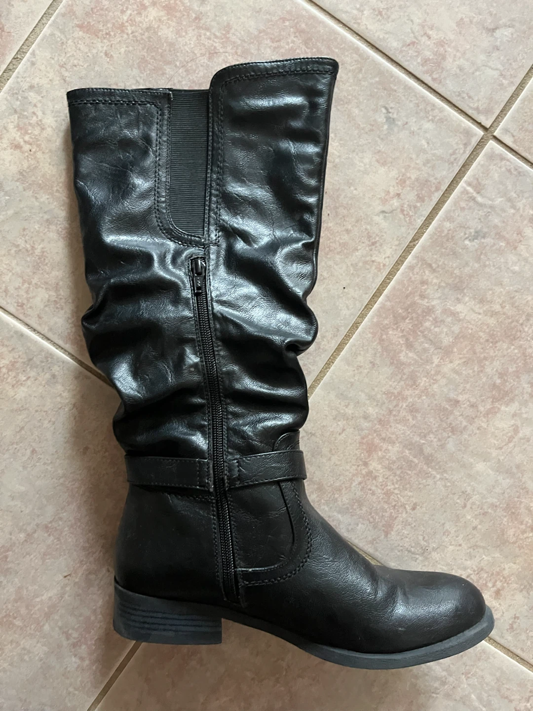 Black Riding Boots - Size 9 - photo 2