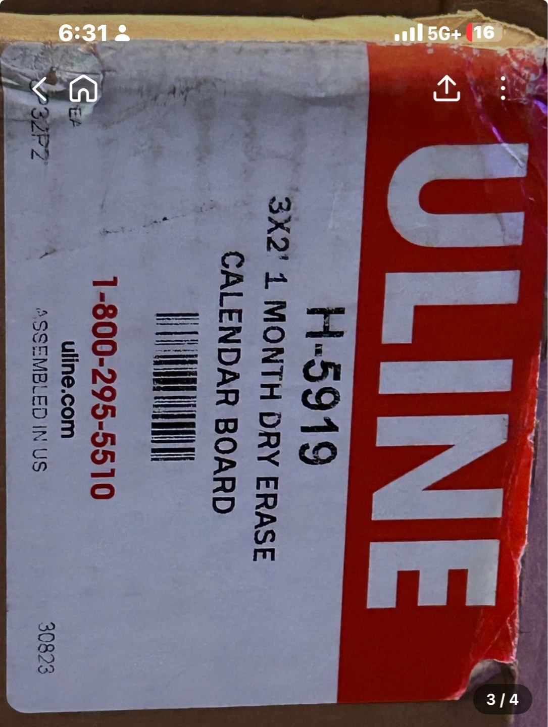 FREE: New! Large Wall Art/ULine Calendar Board/Snorkel Set - photo 3