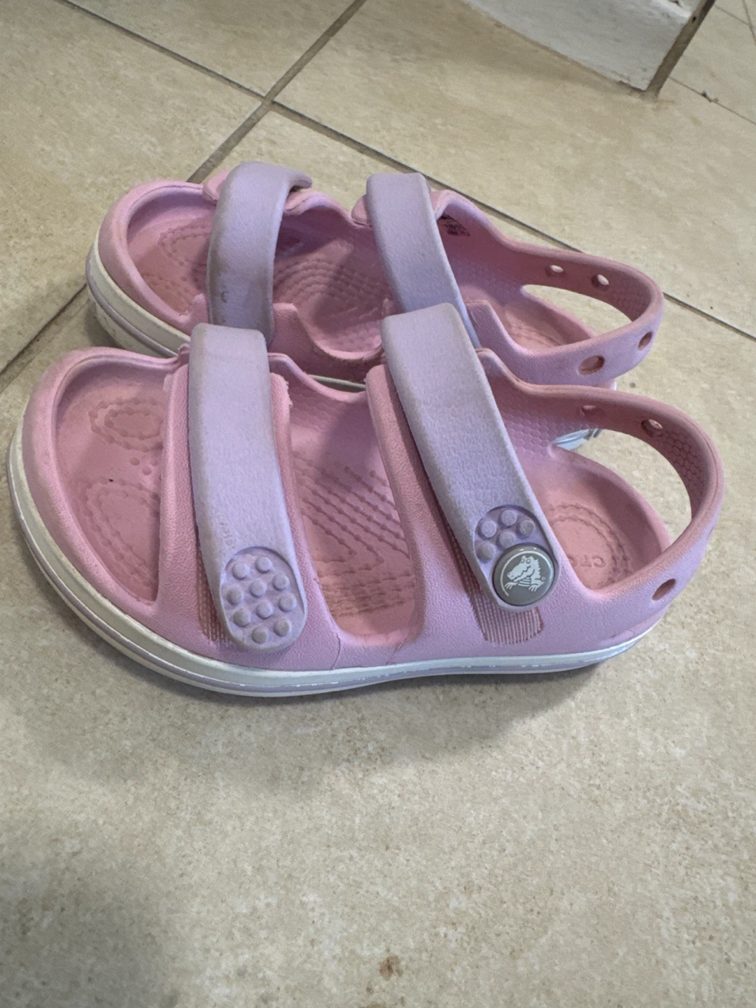 Pink Crocs Toddler Sandals