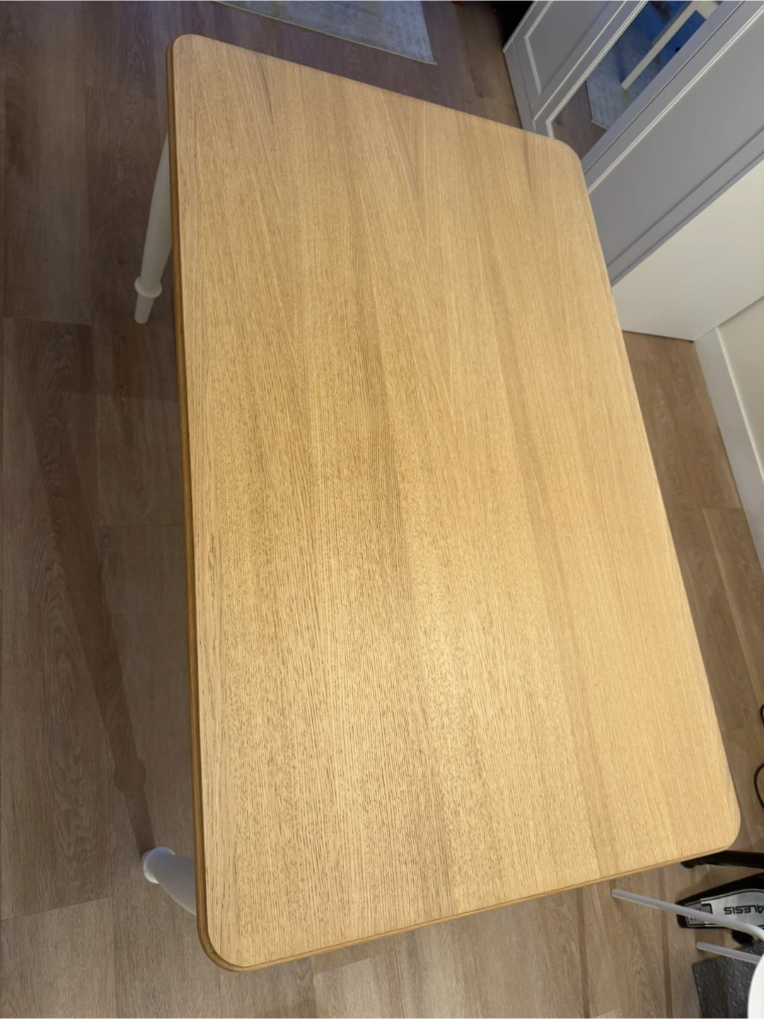 Wooden Dining Table with White Legs - photo 3