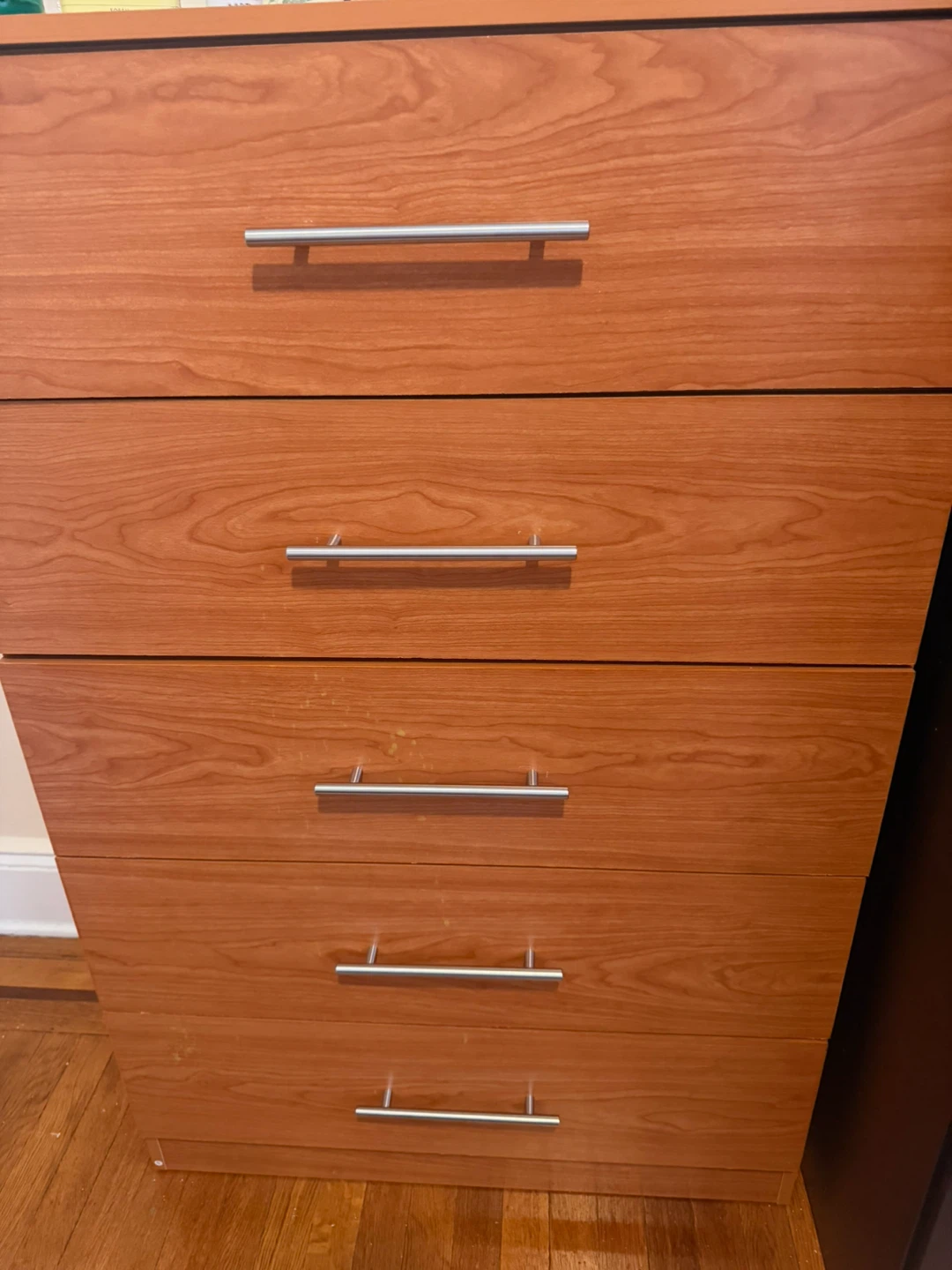 Cherry Finish 5-Drawer Chest - photo 4