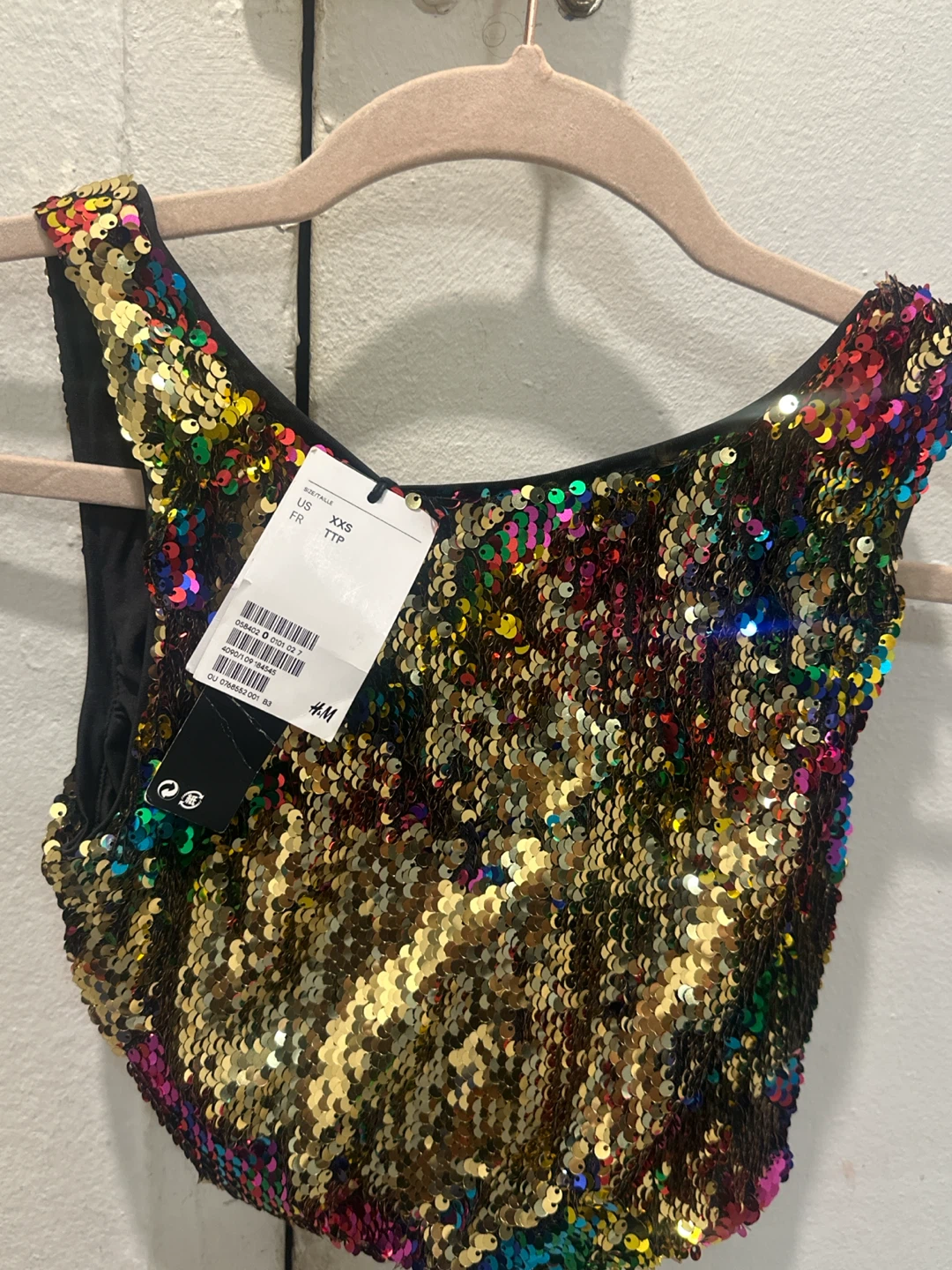 H&M Sequin Crop Top - photo 3