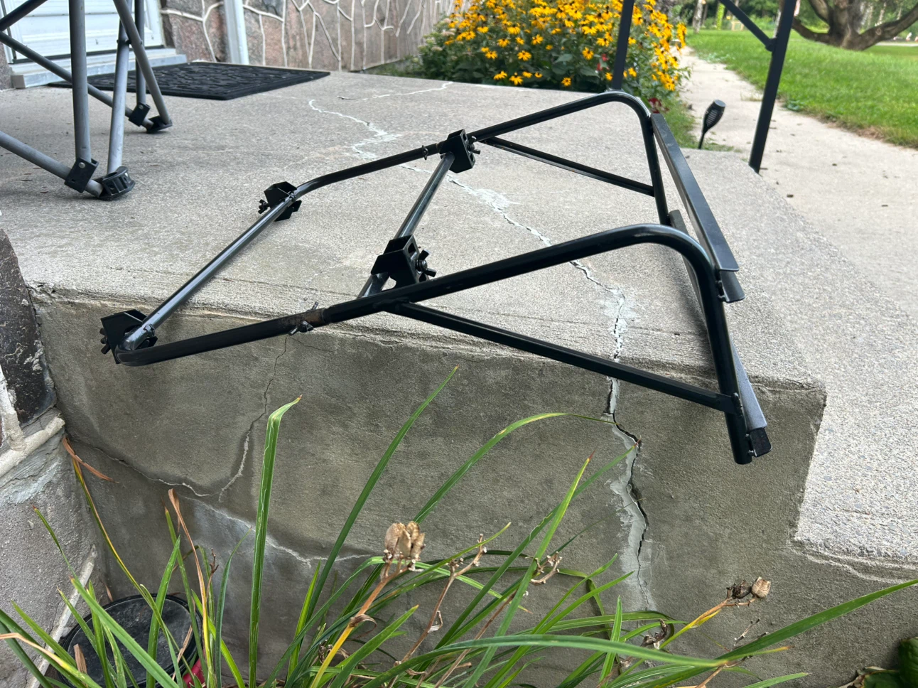 RV Black Metal Rack