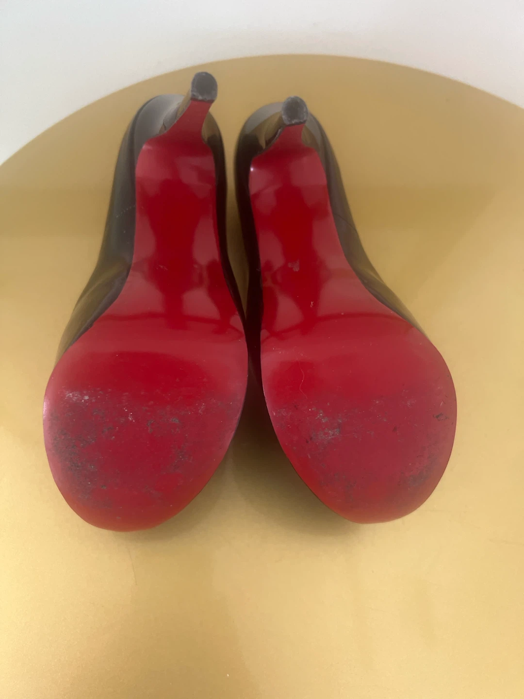 Black Patent Peep-Toe Heels - photo 3