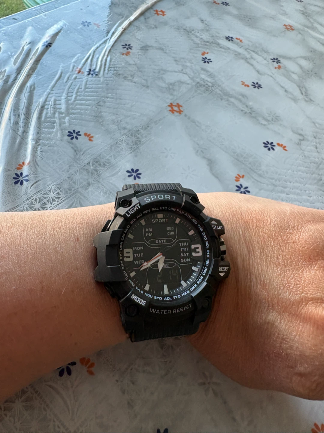 Men’s Black Analog Digital Sport Watch – New – No Box - photo 2