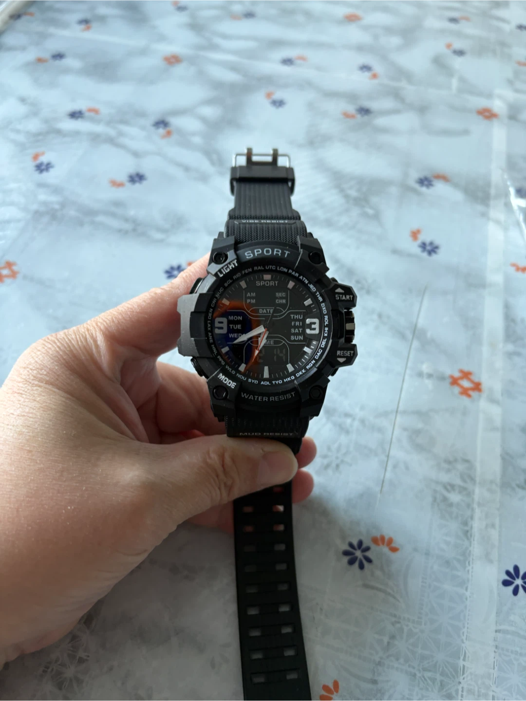 Men’s Black Analog Digital Sport Watch – New – No Box - photo 4