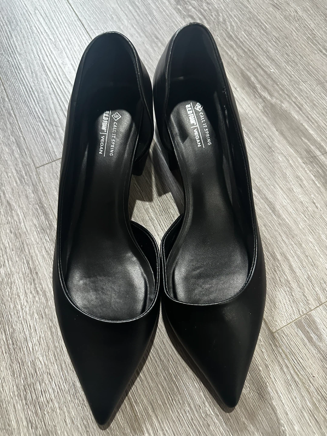 Call It Spring Black Slingback Block Heels – Size 11 – Worn Once